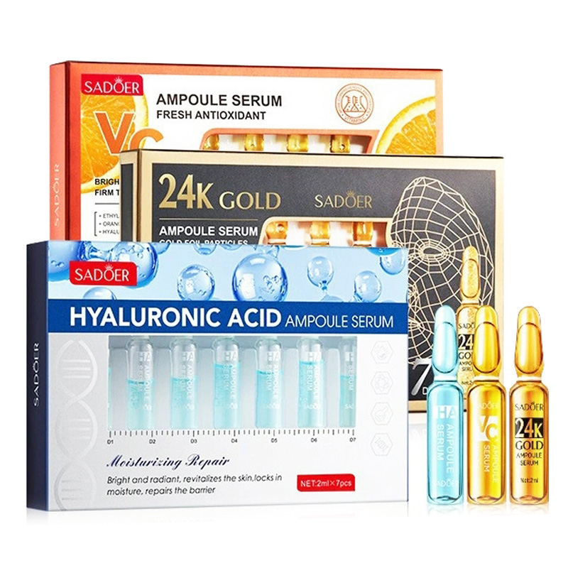 Exosome Serum Ampoule - 7pcs/Kit SADOER Ampoule Vitamin C 24K