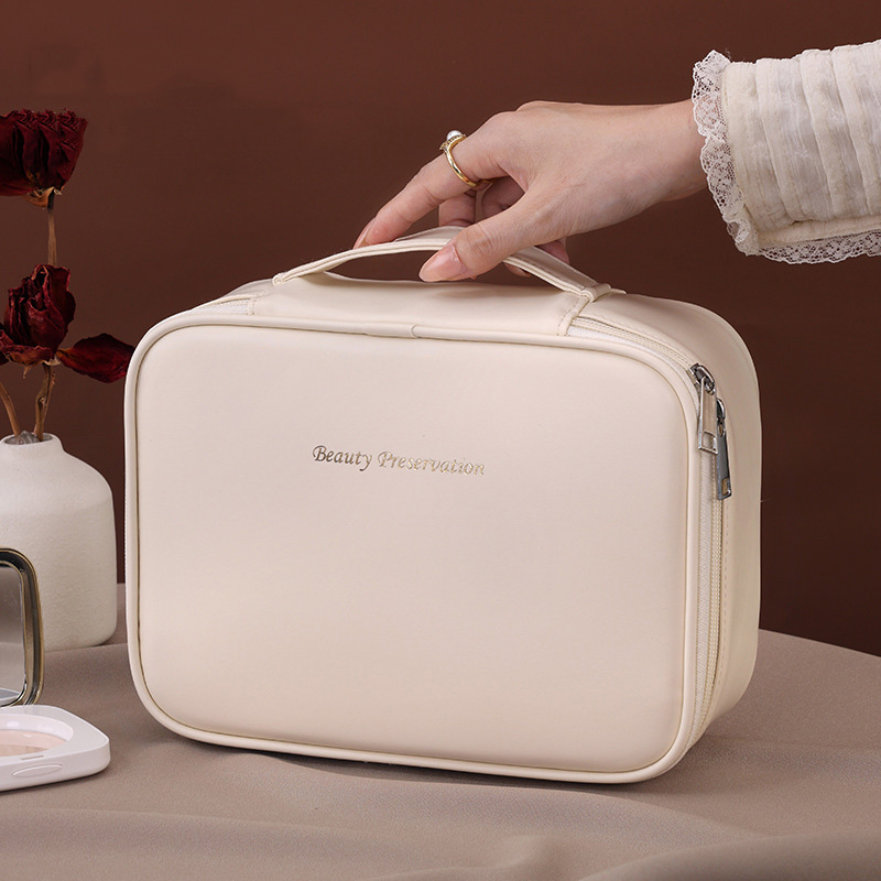 Luxury Skincare Samples - Wholesale PU Large Capacity Tote Makeup
