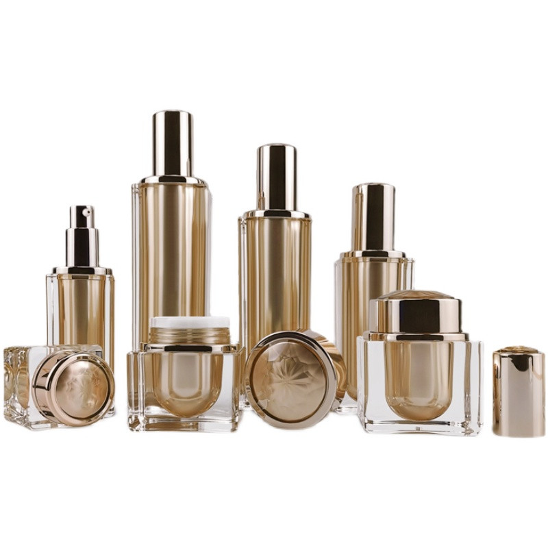 High-grade Acrylic Gold Cream  - Luxury Skincare Packaging review and price