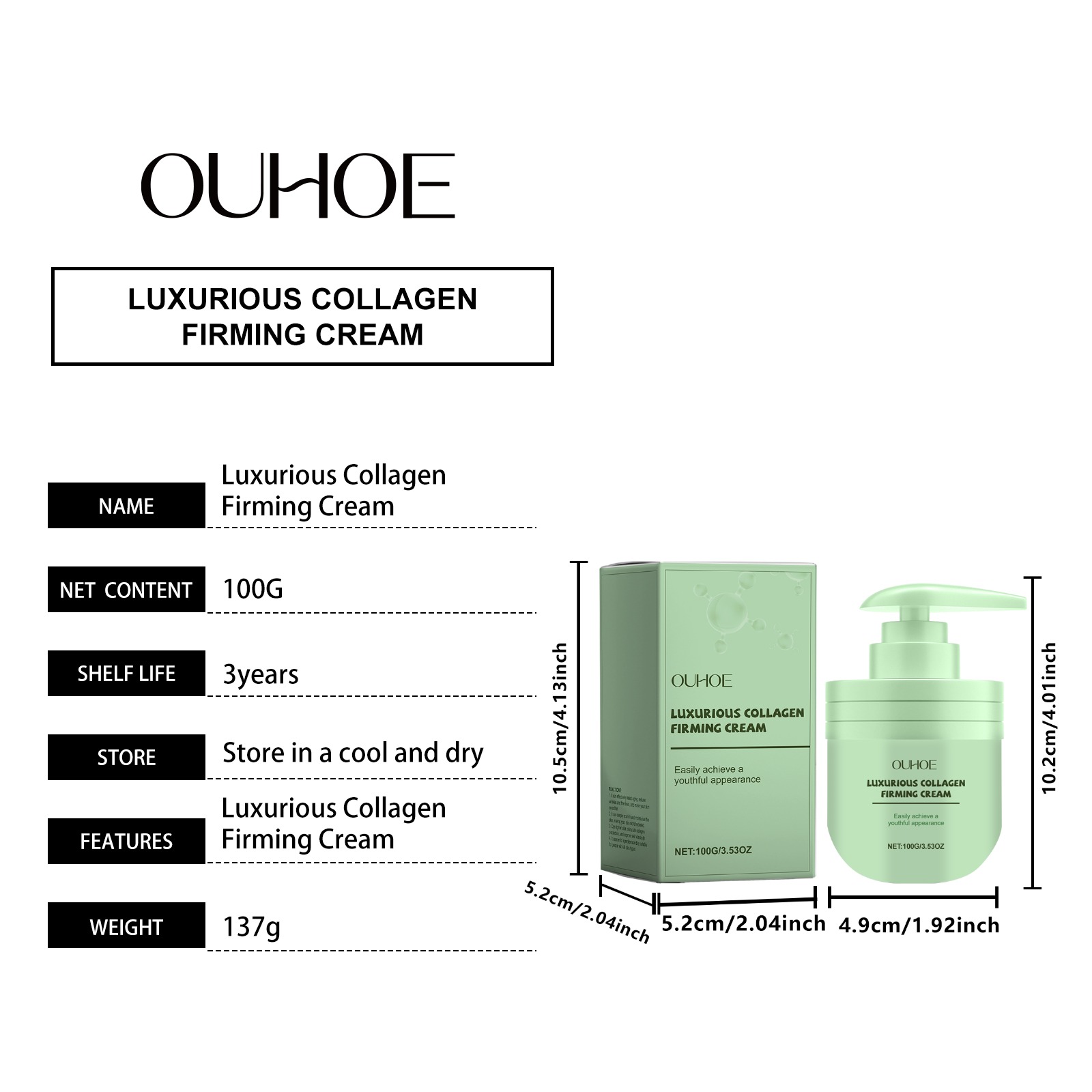 100g Collagen Peptide Cream Tr - Luxury Skincare Daily review and price