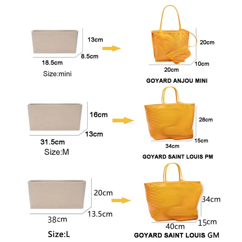 Felt Insert Bag Cosmetic Organ - Luxury Skincare Samples review and price