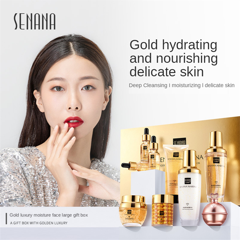 Women 24K Gold Skin Care Set 9 - Luxury Skincare Toner review and price
